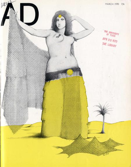 Adrian George. Architectural Design 40 March 1970, cover